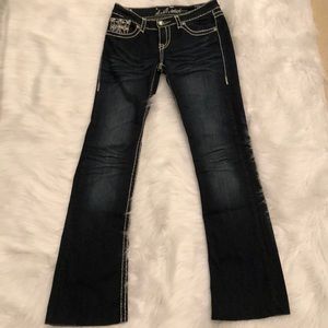 LA Idol Stretch Jeans with Pocket Bling